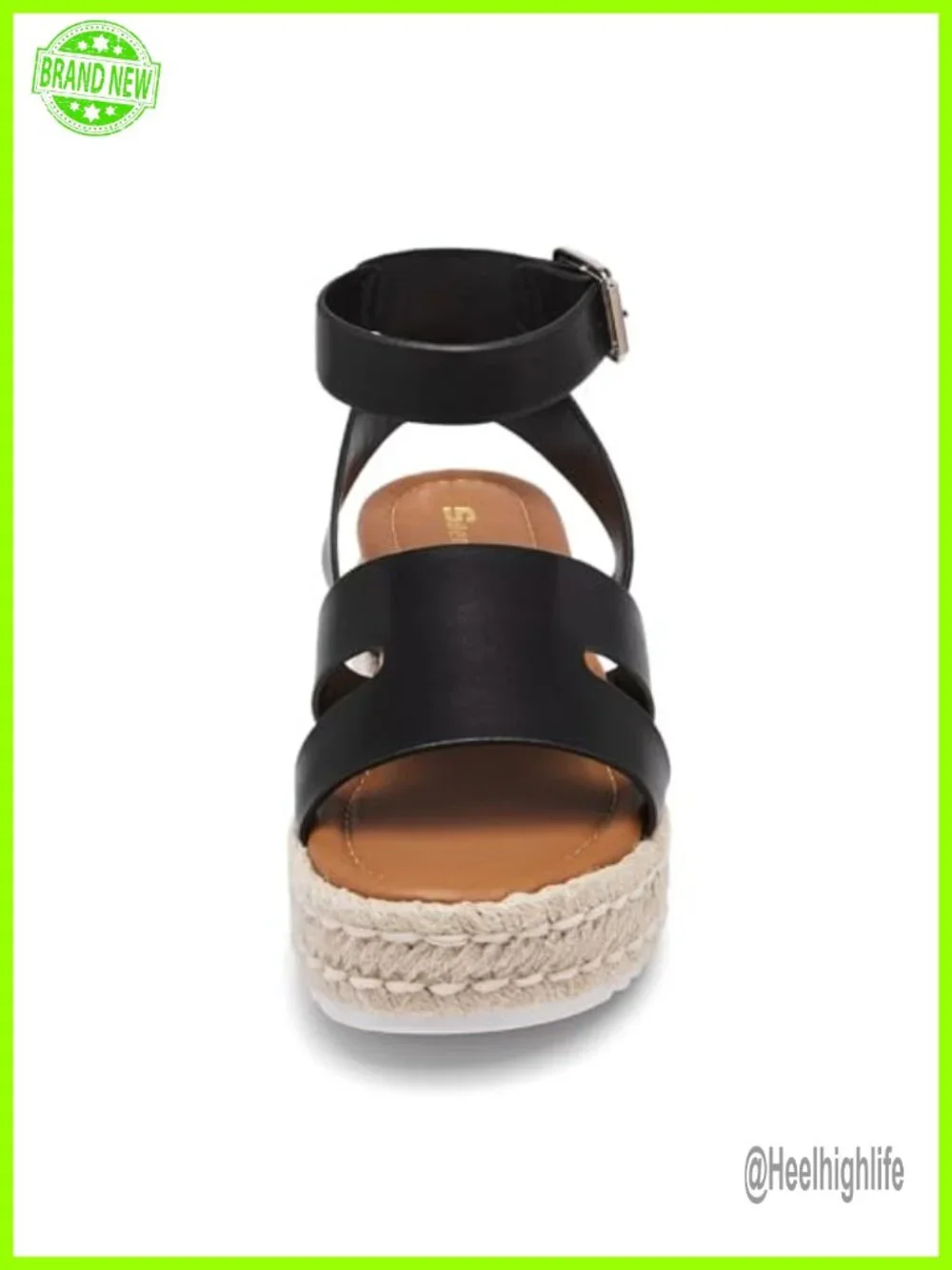 Women's Platform Wedge Sandals with Adjustable Buckle Straps and Cushioned